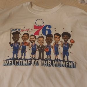 Men's 76ers 2017 - 2018 opening night shirt